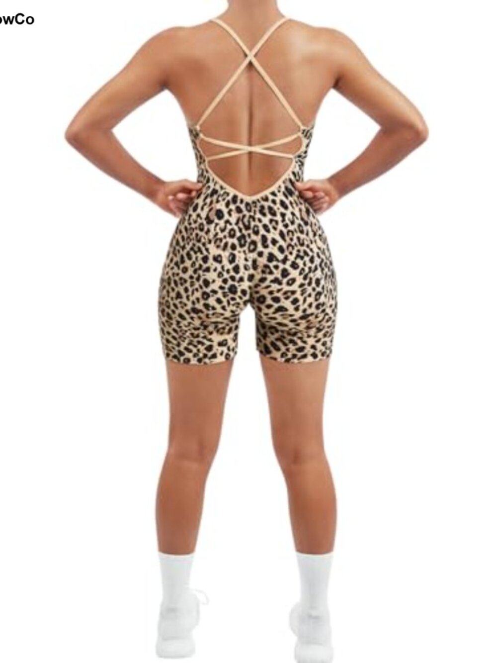 Seamless Strappy Backless Bodycon Romper with Removable Pads